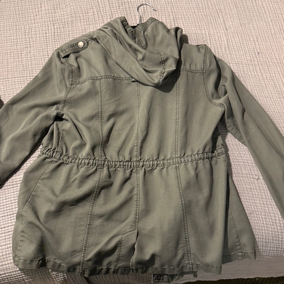 Cotton On Green Utility Parka Hooded Jacket Medium - Picture 4 of 4